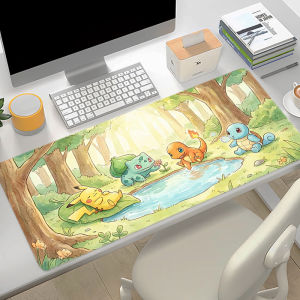 Bandai | Lớn Miếng Lót Chuột Chơi Game Cao Su Chống Trơn Trượt Bàn Phím Để Bàn Thảm Kawaii Pokemon Chủ Đề Laptop Phụ Kiện Máy Tính 23.6x11.8-35.4x15.8 Inch
