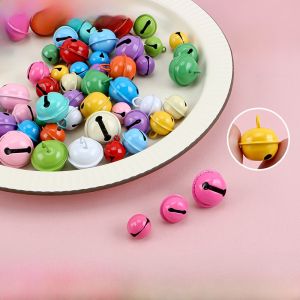 Colorful Baked Paint Bell DIY Jewelry Keychain Pet Accessories Candy Color Small Bell Hanging Ornament for Fashionable Decorations