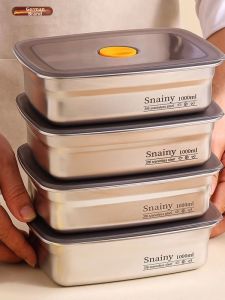 Food-grade Stainless Steel Airtight Fresh Box for Freezer Storage