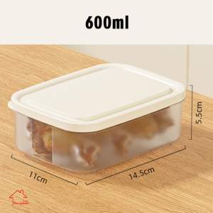 Freezer Refrigerator Storage Box Crisper Box Food-grade Sealed Frozen Packaging Storage Box Organization