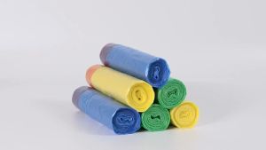 5 Rolls Garbage Bags Thick Convenient Environmental Plastic Trash Cleaning Storage Waste Bags Home Cleaning Bags