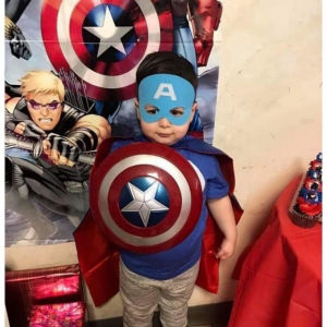 11.81 Inches Captain America Shield Plastic Cosplay Prop Captain America Toy For Halloween Decor
