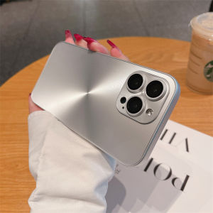 Aurora Laser Frosted CD Pattern Ultra-Thin iPhone 17 pro Max 14 pro 16 Full Cover Protective Case 13 Space Silver Lens Film 12