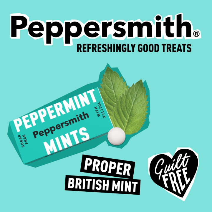 Smith Mints Peppersmith Xylitol Mints - Sugar-Free, Refreshing, Natural Chewing ...