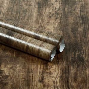 Vinyl Self-adhesive Waterproof Wood Wallpapers Wall Stickers for Wall in Rolls Furniture Renovation Film Bedroom Home Decor PVC