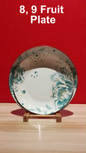 4pcs GUMAMELA TEAL designHigh Quality Porcelain Dinner Plate/bowls