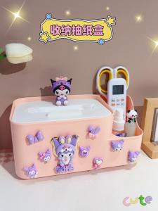 กล่องใส่กระดาษเช็ดหน้าลายเด็กหญิงน่ารักสำหรับห้องนั่งเล่น กล่องใส่หล่อลื่นแบบลำลองสำหรับโต๊ะกาแฟ กล่องใส่เครื่องบังคับการเดินรถ กล่องใส่ของตกแต่งสำหรับโต๊ะทำงาน