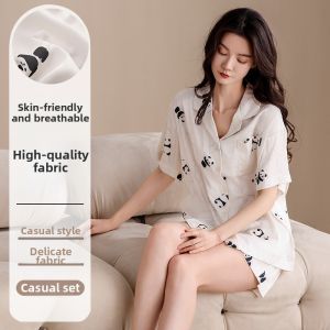 Nanjiren | Trendy Summer Lightweight Short Sleeve Pajama Set
