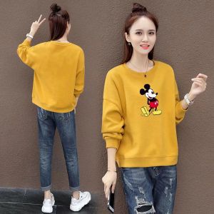 Gray Sweater Womens Spring & Fall Thin 2023 New Arrival Best Selling Small Loose Leisure All-Matching Long Sleeve Top Coat