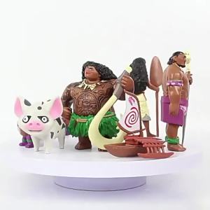 Herocross | Cartoon Moana Princess Maui Chief Tui Tala Heihei Pua Action Figure Collection Model Cute Doll Toys For Children Christmas Gifts