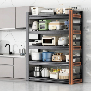 youqin | Multi-function Kitchen Storage Rack Floor Standing