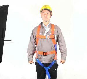 European type heavy duty safety belt full body strap polyamide lanyard large hook Single hook or double hook safety belt