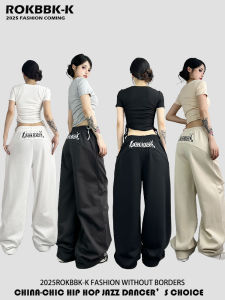 Loose Fit Jazz Dance Sport Pants Street Dance Hip Hop Style Casual Straight Leg Pants Absorb Sweat And Quick Dry Natural Waist