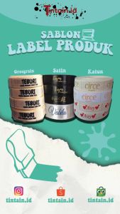 Sablon Label Baju Bahan Satin