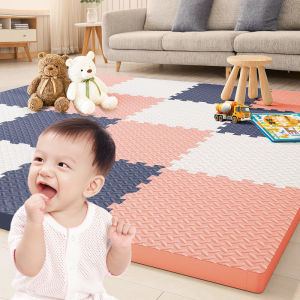 Thickened Foam Tatami Floor Mat Childproof Home Use Infant Crawling Pad Interlocking Eco-friendly Puzzle Mat Modern Simple Style