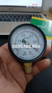 Đồng hồ áp suất khí nén Từ 1kg/cm2 đến 3/5/7/10/15/20/25/50/100/200/250/350/400/500/700 Bar mặt 63mm Ren 1/4 = 13mm