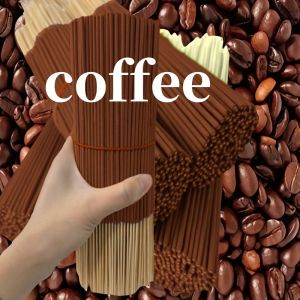 20/55/90/130Pcs Natural Coffee Aroma Sticks - High-Quality Wooden Aroma Sticks for Home Air Purification Relaxation Yoga Office and Tea Room - Perfect for Halloween Christmas Easter Etc. Coffee Bar Accessories