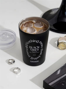 Di Động Thẩm Mỹ Cao Cấp Thép Không Gỉ 304 Cà Phê Ngoài Trời Bình Nước Cách Nhiệt Tiện Dụng Phong Cách Cổ Điển Cho Sau 90 Crowd