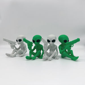 3D Printing Interesting Alien Plastic Statue Living Room Desktop Office Home Decoration Science Fiction Fan Lover Gift