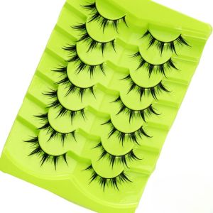 7 Đôi Mi Giả Tóc Tổng Hợp Kiểu Anime Nhật Bản Dạng Nhọn Dành Cho Cosplay Trang Điểm Ướt