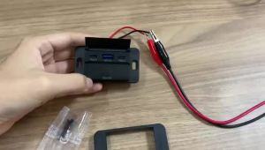 12V Car USB Adapter Socket Panel Wall Mount Fast Charging Outlet Car Charger Accessories for Auto Bus RV Truck