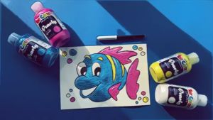 Toycolor สีเทมเพอร่า สำหรับเด็ก ขนาด500 ml./ขวด 6สีให้เลือก สำหรับเด็ก3ขวบ + ล้างง่าย MADE IN ITALY.