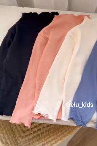 Áo giữ nhiệt bé gái Gelukids chất liệu len tăm A028
