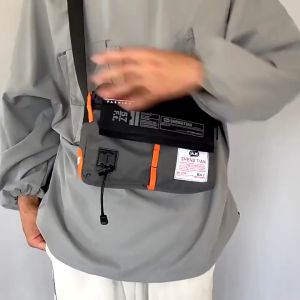 MR Korean Style Casual Sling Bag For Men Large Capacity New Waterproof Messenger Bag Crossbody Fashion Shoulder Beg 男生斜挎包