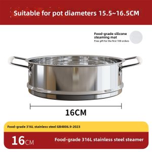 HANXIAO | 316L Stainless Food Grade Multipurpose Steamer Tray