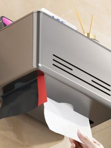 Hộp Đựng Giấy Vệ Sinh Dày Chống Thấm Nước Treo Tường Phòng Tắm Giá Để Giấy Vệ Sinh Bằng Nhựa Không Cần Đục Lỗ Mẫu Mã 20231202