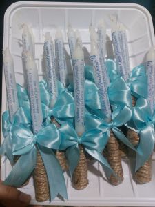 Customized christening/baptismal candle baptismal candle customized candle for christening customize baptismal candlet