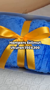 Hampers Wedding SOY&CO Selimut Bulu Halus 150x200 Kado Pernikahan Cantik Berkualitas