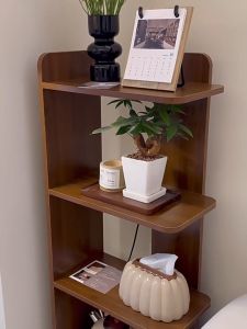 XUXU ชั้นวาง ชั้นวางหนังสือ 4 ฟุต ชั้นวางไม้ 120cm ชั้นวางหนังสือ ชั้นวางจอแสดงผล สีขาว/สีดำ/สีไม้ wooden bookshelf ประหยัดพื้นที่