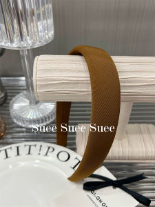 East Gate Beautiful Autumn And Winter Sunset Yellow Sponge Wide Version Hairband Basic Elegant High-End Feeling Headband