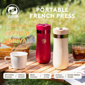 【i Cafilas】[FA2316] Thermal Mug American Coffee 320ML Vacuum Insulation Stainless Steel 【Grounds and Water Are Separated】【Not Change The Taste】