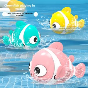 JIFANPAUL | Swimming Bath Toys for Kids - Clownfish Duck Turtle with Water Sprayer