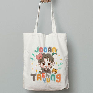 Totebag BTS Chibi Lucu Kpop Korea Tas Serut Kanvas Wanita Cewek Aesthetic