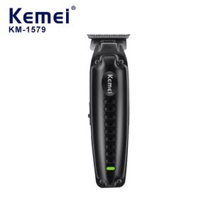 Kemei KM-1579 Professional R-type Safety Knife Angle Hair Clipper For Men Rechargeable Type-C USB Hair Trimmer Electric Haircut Machine