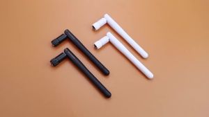 Ăng-ten WIFI Băng Tần Kép 2.4G 5G 5.8G 3dBi Omni Với Đầu Cắm RP SMA Male Dạng Gập Cho Bộ Định Tuyến Không Dây