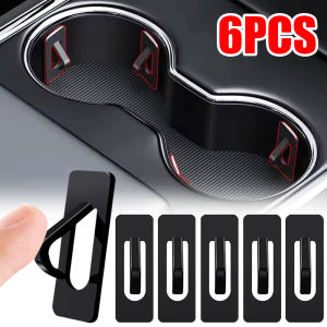 Universal Car Cup Holder Insert Limiter Slot Slip Limit Clip Elastic Silica Gel Anti Shake Fixed Bottle Glass Cup Drink Holders