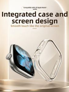 OUXUAN | Full Protection and Curved Tempered Glass Watch Case and Screen Protector