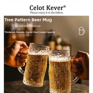 Attractive Durable Heat-Resistant Large Capacity Mugged Beer Mug