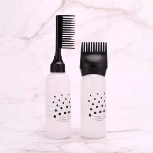 2 ชิ้นร้านตัดผม Hairdressing ย้อมชุดขวดตัดผมมืออาชีพผมแชมพูหวีขวด Salon Home ย้อมผมเครื่องมืออุปกรณ์เสริม