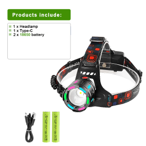 800000000LM Ultra Bright Headlight Rechargeable Long Shot 6000M Headlamp Strong Light LED Head Lantern Outdoor Fishlight Camping