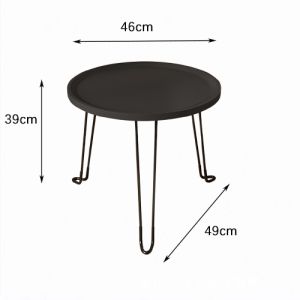 Modern tea Table Round Combination Of Iron Wood Coffee Table Home Simple Coffee Table For Living Room/Bedroom