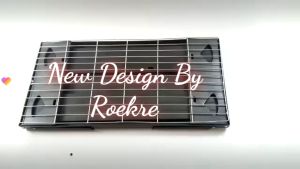 Roekre Portable Grill Slim 26cm x 50cm Tebal Kuat berat 2kg - Panggangan Lipat - Pemanggang Portable