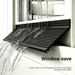 Windproof Waterproof TPE Water Deflector Cold Resistant Sliding Window Seal Strip Window Sill Water Blocking Bar Home Protection