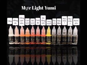Mực Phun xăm thẩm mỹ Light 5ml / 10ml - Mực Light Yumi phun môi mày mí cao cấp - Dòng mực xăm an toàn - Chuyên phun xăm mày môi mí điêu khắc - Mực Light bám nhanh bong đậm