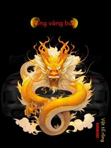 Miếng Dán Xe 3D Họa Tiết Rồng Năm 2024 Chống Trầy Xước Trang Trí Cá Nhân Chống Thấm Nước Cho Xe Điện Và Xe Hơi