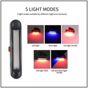 Bicycle LED Front Back Light Bike USB Rechargeable Super Bright Lampu Basikal Depan Belakang Terang